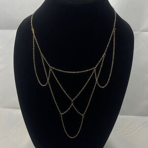 Hand Crafted Bronze Multi-Layer Necklace